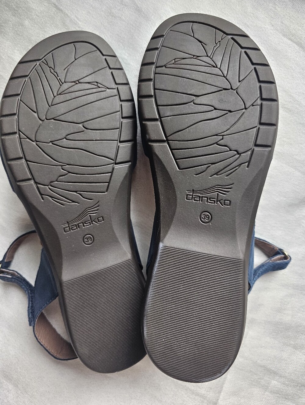 Dansko ROWAN Milled Nubuck Mary Jane Sandals in Navy Sz EU39/US8.5-9 - Picture 9 of 14